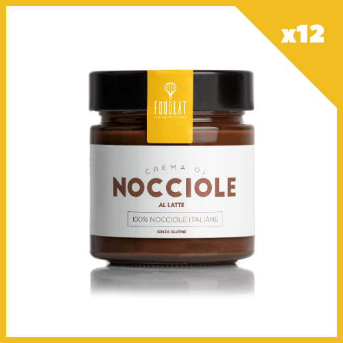 Box da 12-Crema di Nocciole Romane - al Latte 250g