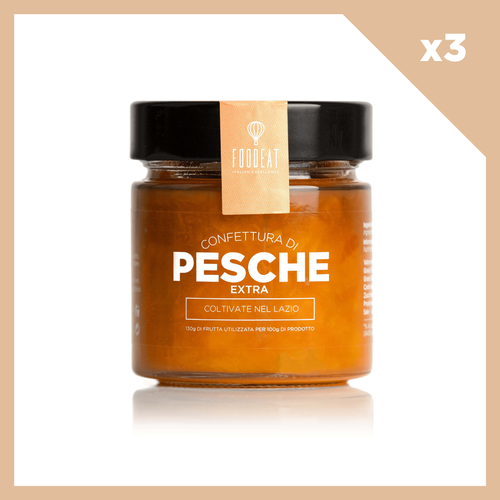 Box da 3-Confettura di Pesche - 250g