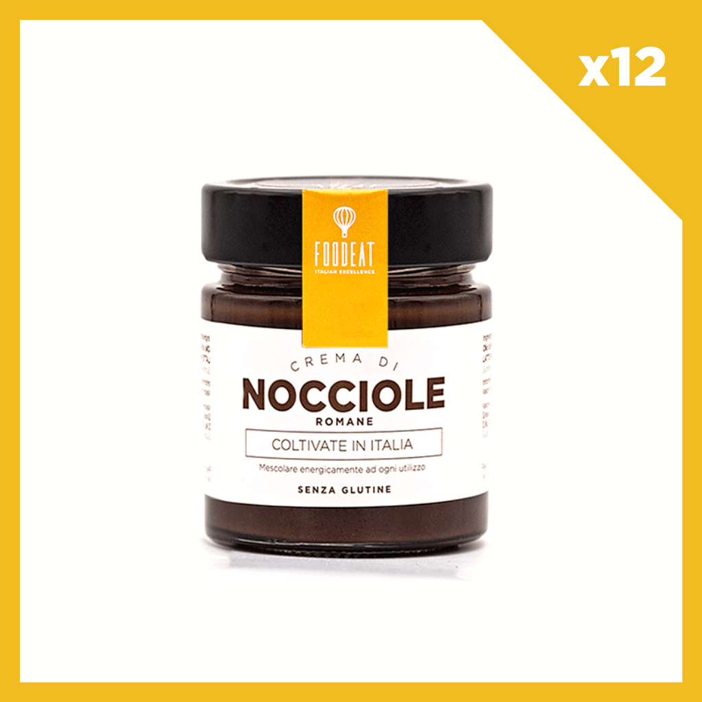 Box da 12-Crema di Nocciole Romane - al Latte 250g